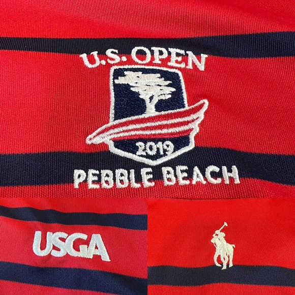 Polo Golf Ralph Lauren Men's XL 2019 US Open Pebble Beach Short Sleeve Shirt‎ - Picture 4 of 8